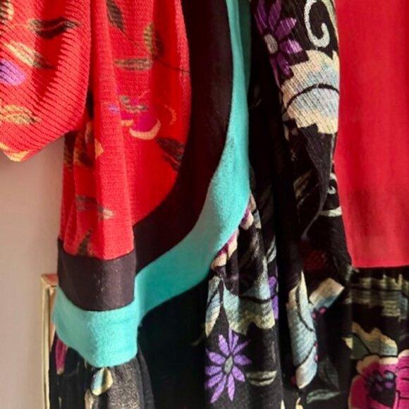 Vivienne Tam Vintage Floral Motif Bolero/Jacket Early 2000's- Stunning! L - Picture 6 of 9